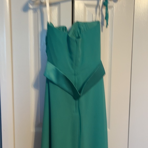 Pretty Maids strapless flowy maxi dress in mermaid green size 4 - Picture 5 of 7